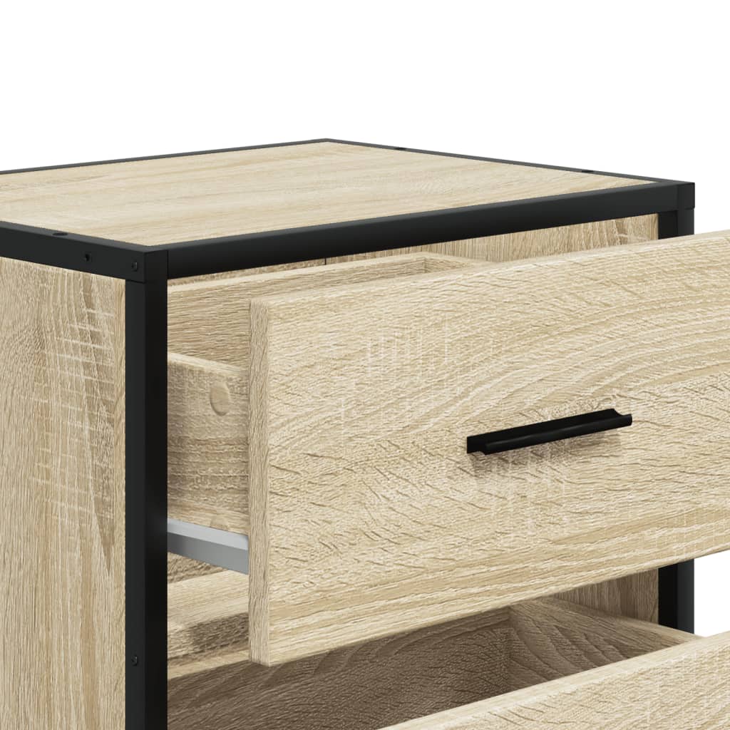 Bedside Cabinets 2 pcs Sonoma Oak 40x31x50 cm Engineered Wood