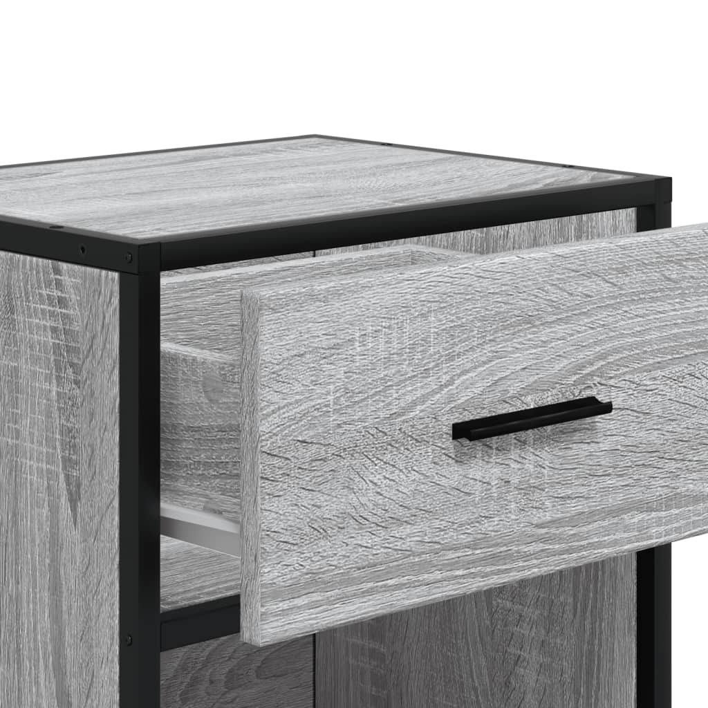 Bedside Cabinet Grey Sonoma 40x31x50 cm Engineered Wood