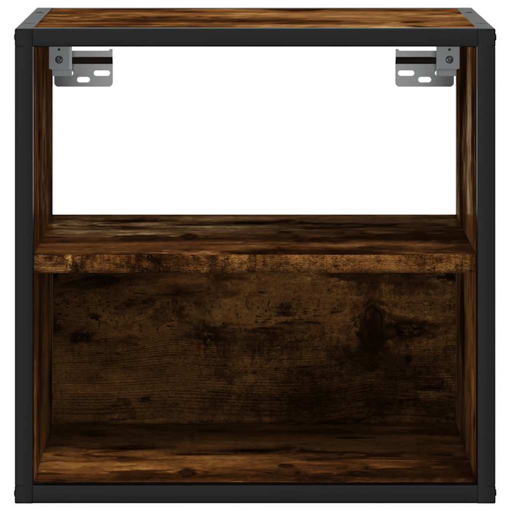 Wall-mounted Bedside Cabinets 2 pcs Smoked Oak 40x31x39.5 cm