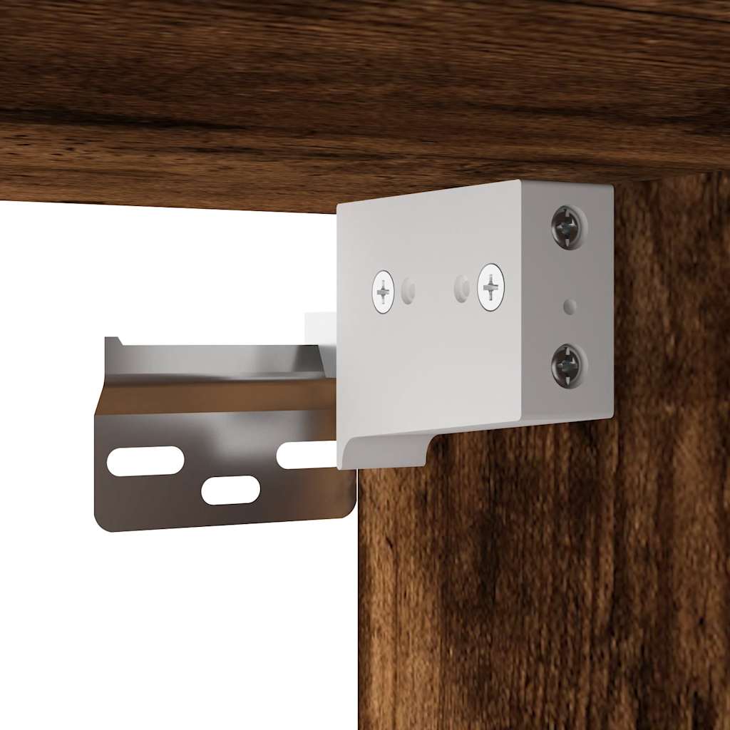 Wall-mounted Bedside Cabinets 2 pcs Smoked Oak 40x31x39.5 cm