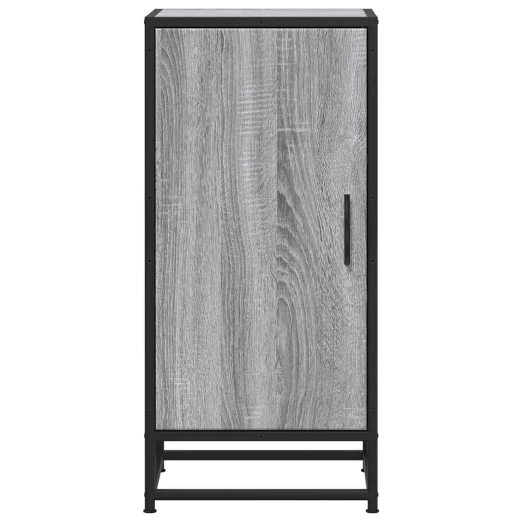 Sideboard Grey Sonoma 35.5x35x76 cm Engineered Wood and Metal