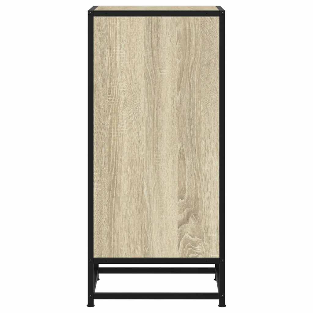 Sideboard Sonoma Oak 35.5x35x76 cm Engineered Wood and Metal