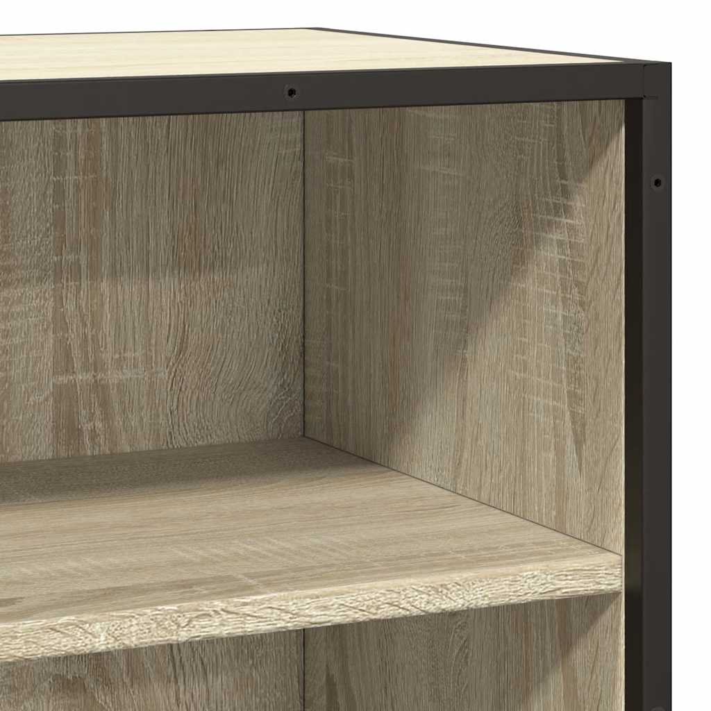 Sideboard Sonoma Oak 35.5x35x76 cm Engineered Wood and Metal