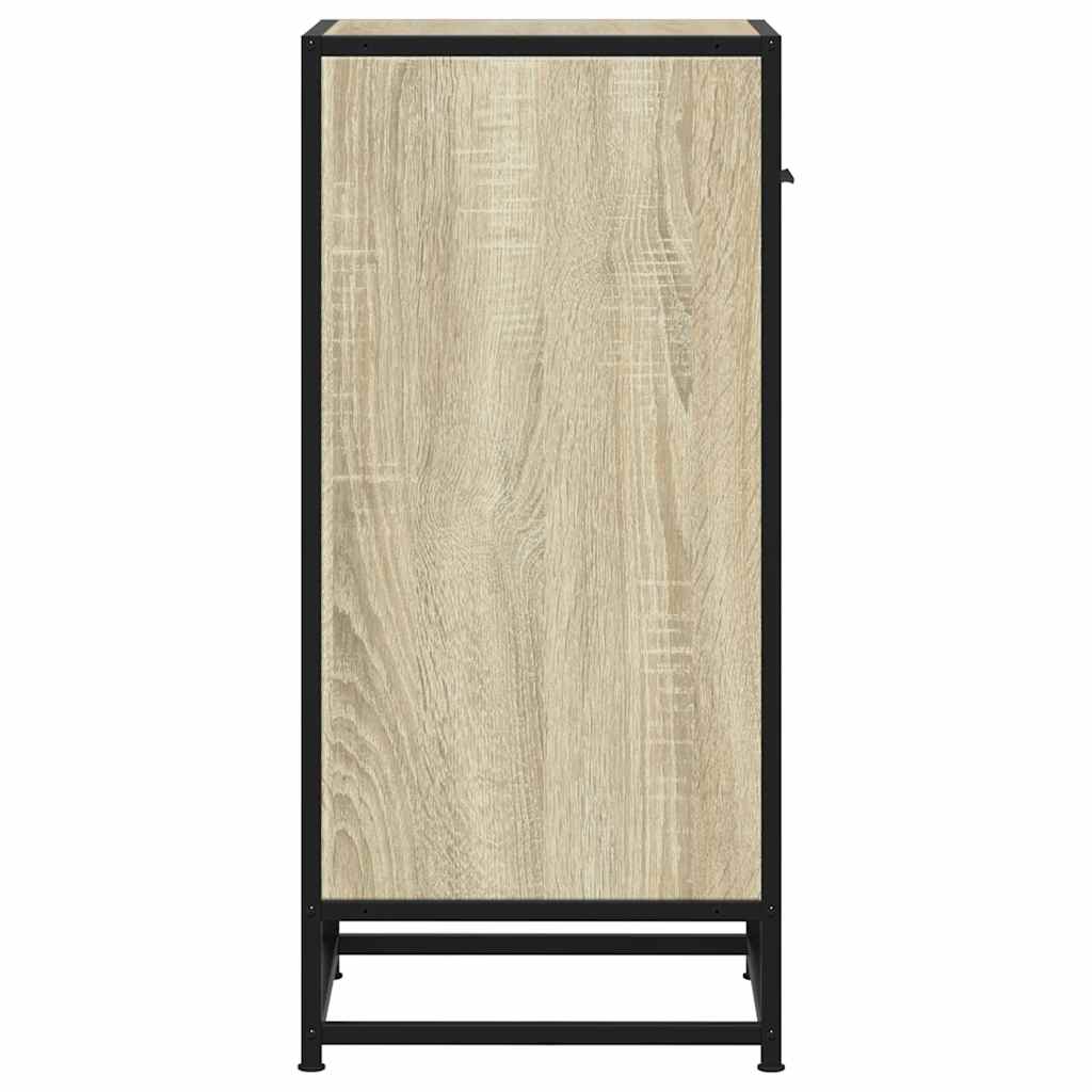 Sideboard Sonoma Oak 35.5x35x76 cm Engineered Wood and Metal
