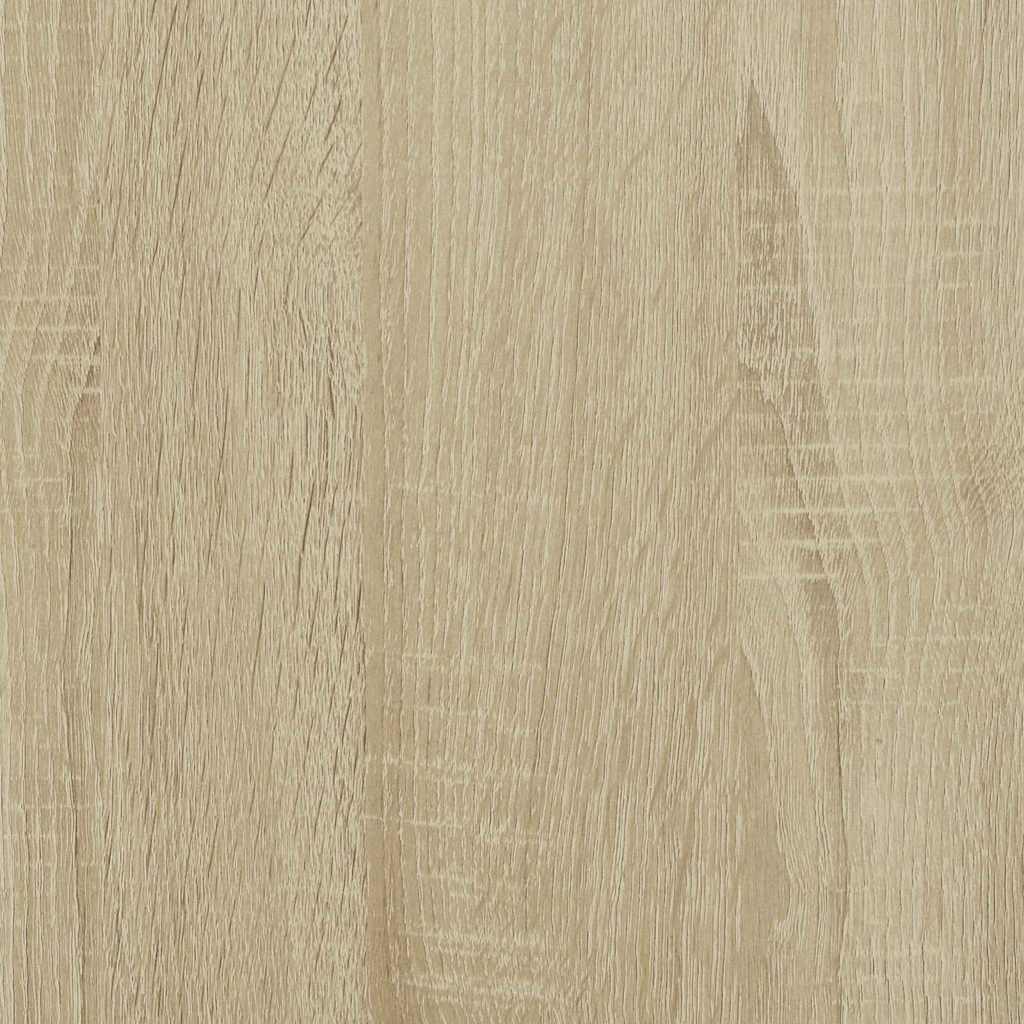 Sideboard Sonoma Oak 68x35x76 cm Engineered Wood and Metal