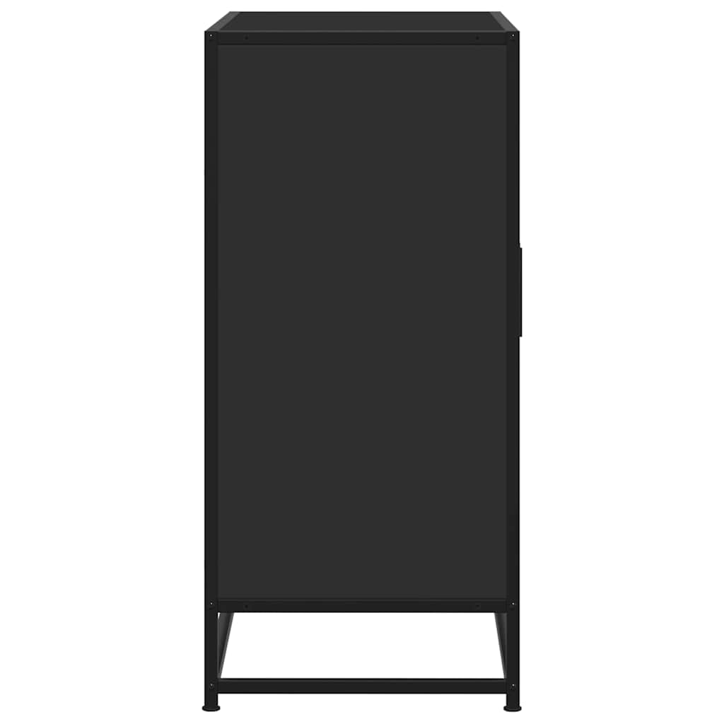 Sideboard Black 68x35x76 cm Engineered Wood and Metal