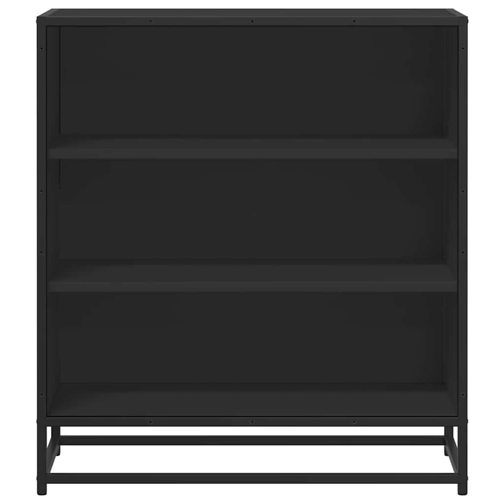 Sideboard Black 68x35x76 cm Engineered Wood and Metal