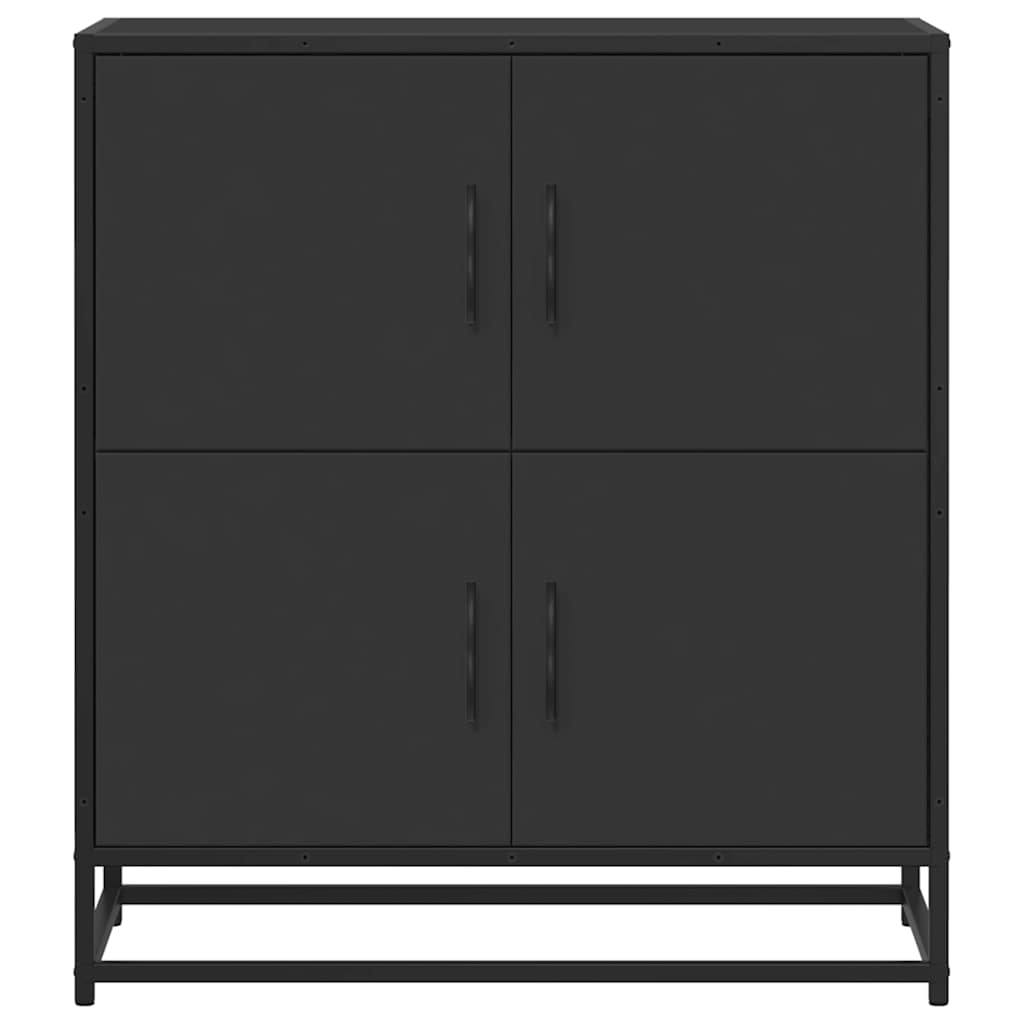 Sideboard Black 68x35x76 cm Engineered Wood