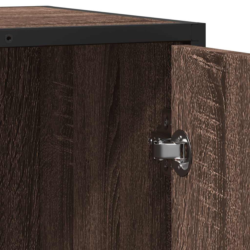 Sideboard Brown Oak 62x35x76 cm Engineered Wood