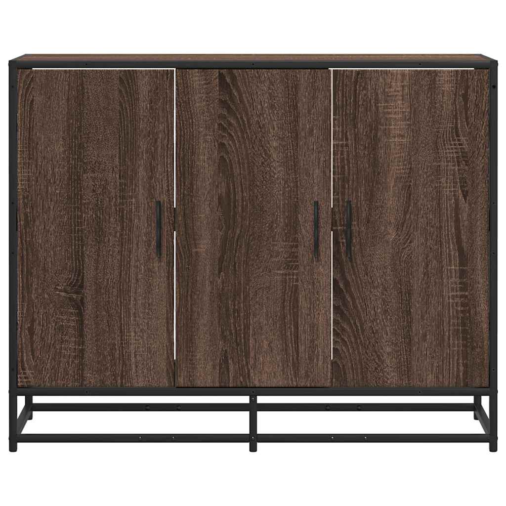 Sideboard Brown Oak 94x35x76 cm Engineered Wood