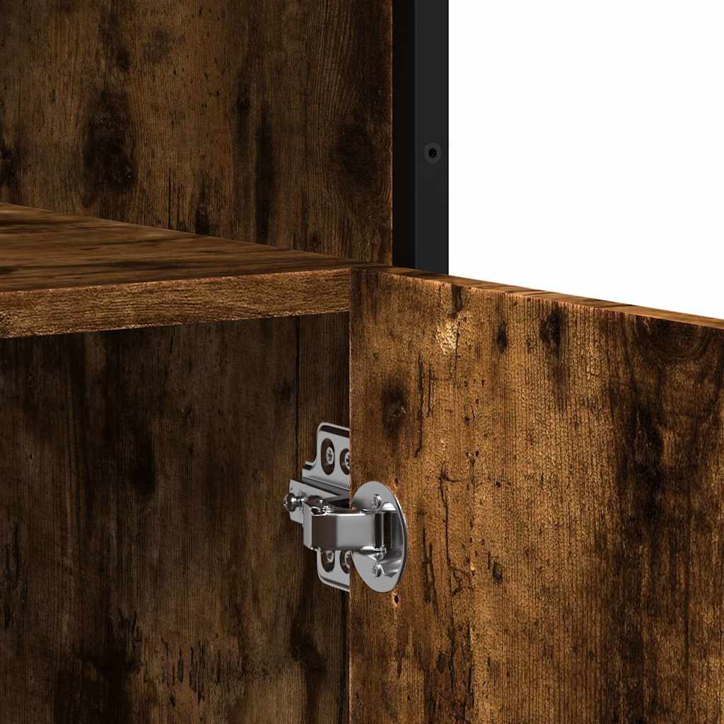 Sideboard Smoked Oak 100x35x76 cm Engineered Wood