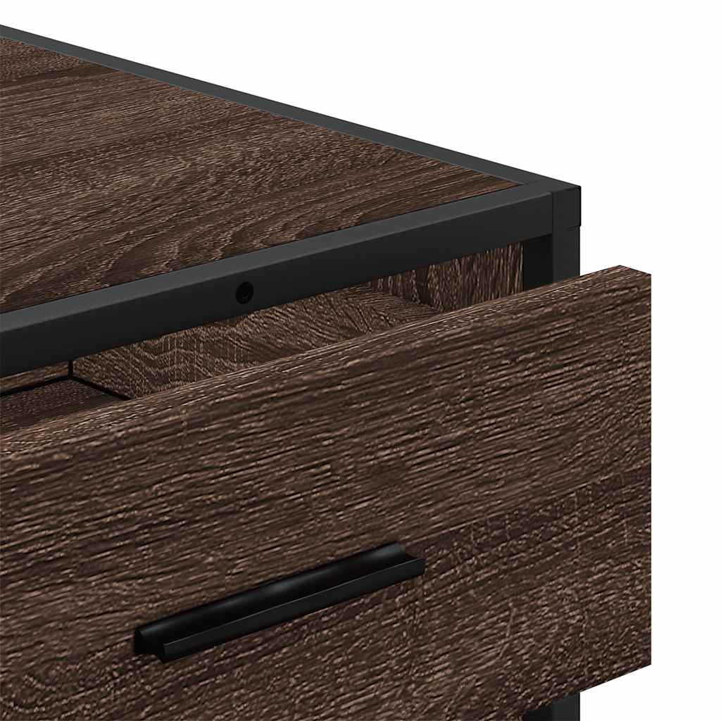 Drawer Cabinet Brown Oak 70x41x56 cm Engineered Wood