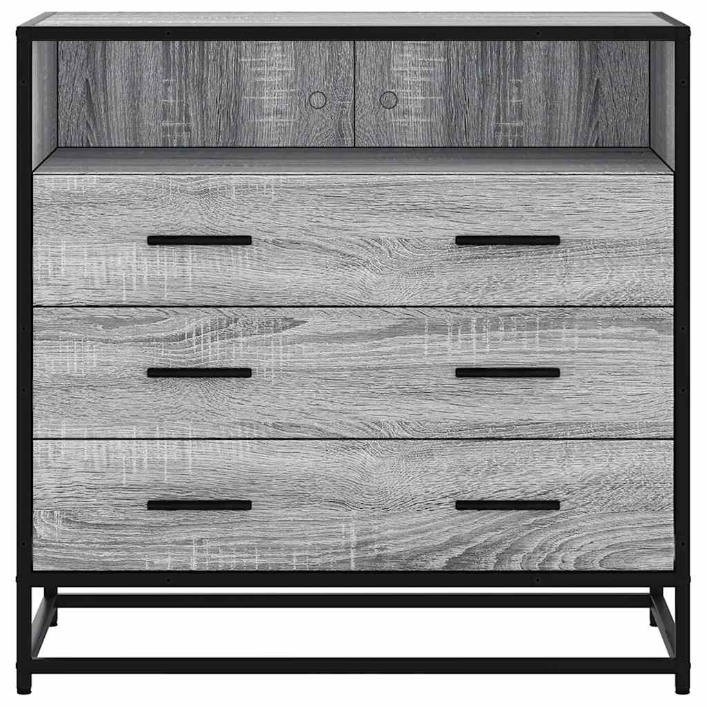 Drawer Cabinet Grey Sonoma 70x41x70 cm Engineered Wood