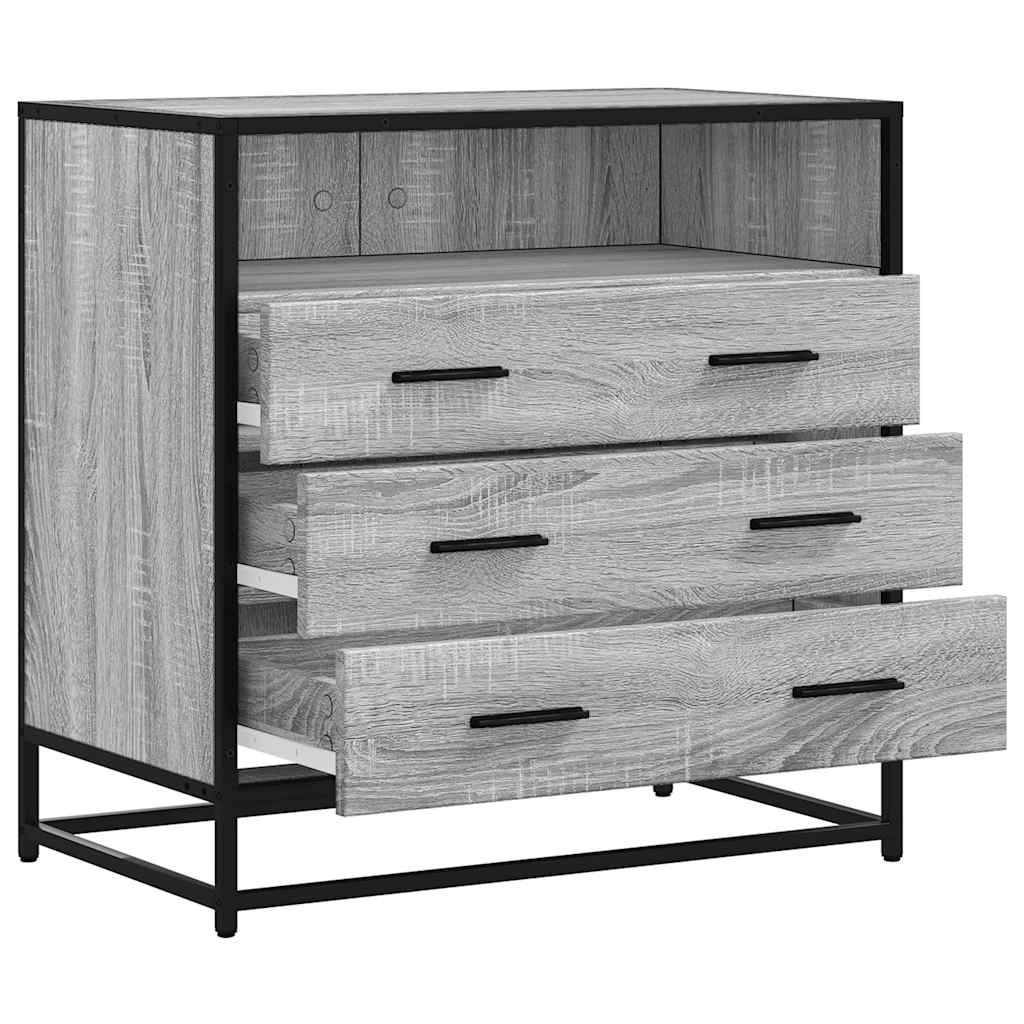 Drawer Cabinet Grey Sonoma 70x41x70 cm Engineered Wood