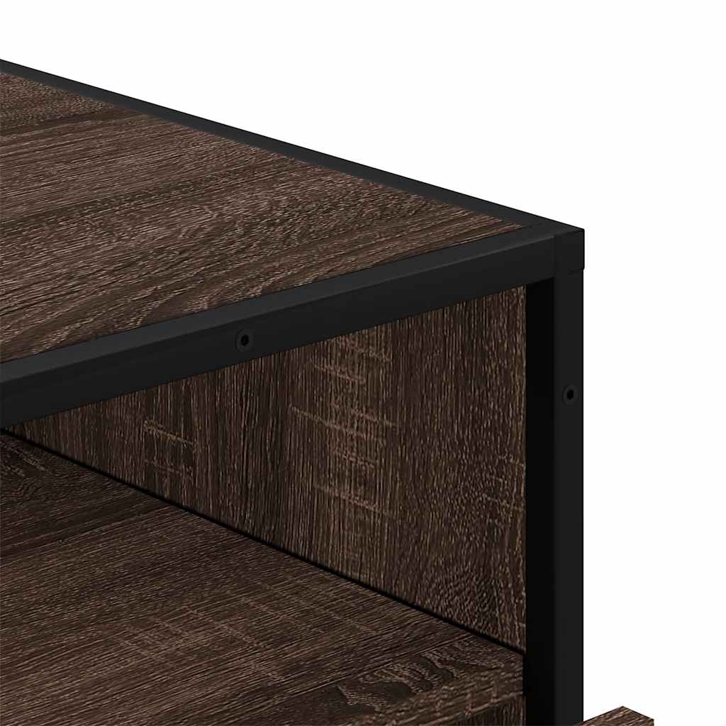 Drawer Cabinet Brown Oak 70x41x70 cm Engineered Wood