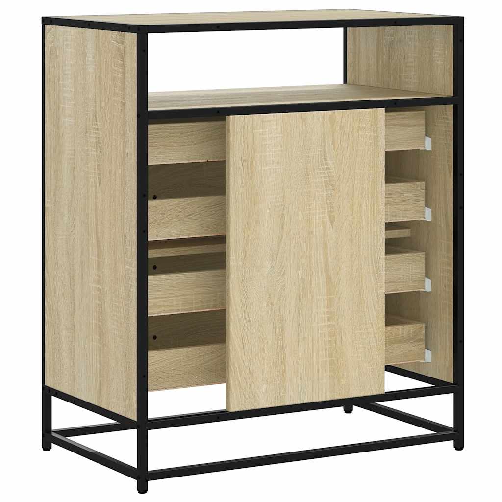 Drawer Cabinet Sonoma Oak 70x41x83.5 cm Engineered Wood