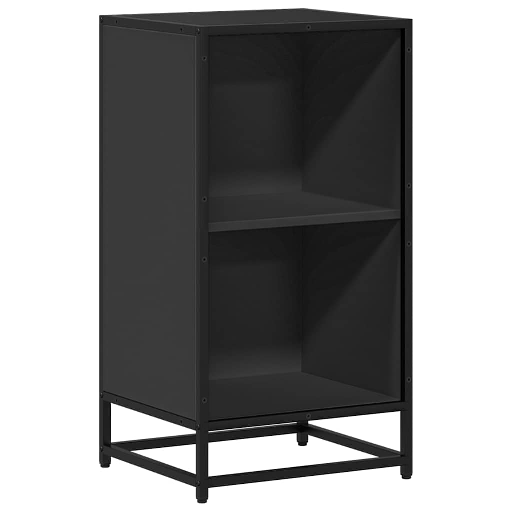 Book Cabinet Black 40x35x76 cm Engineered Wood