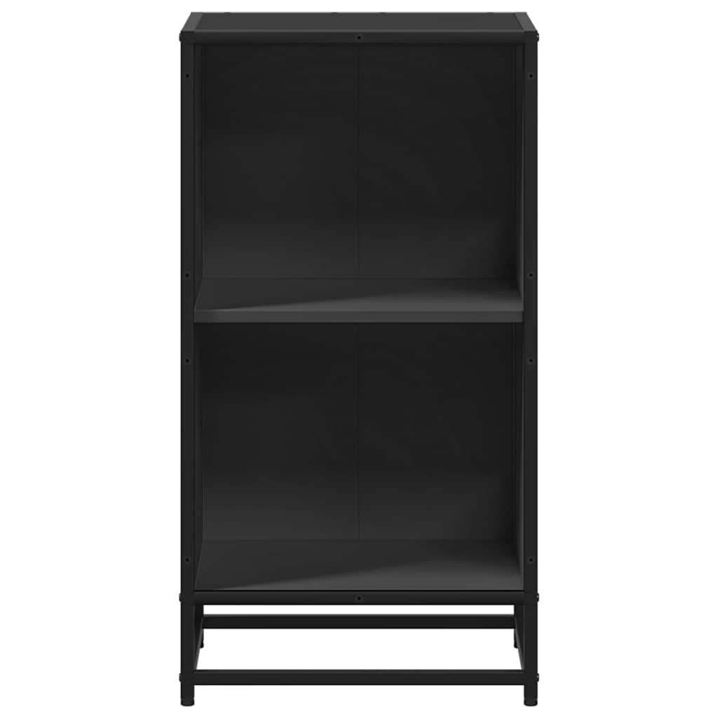 Book Cabinet Black 40x35x76 cm Engineered Wood