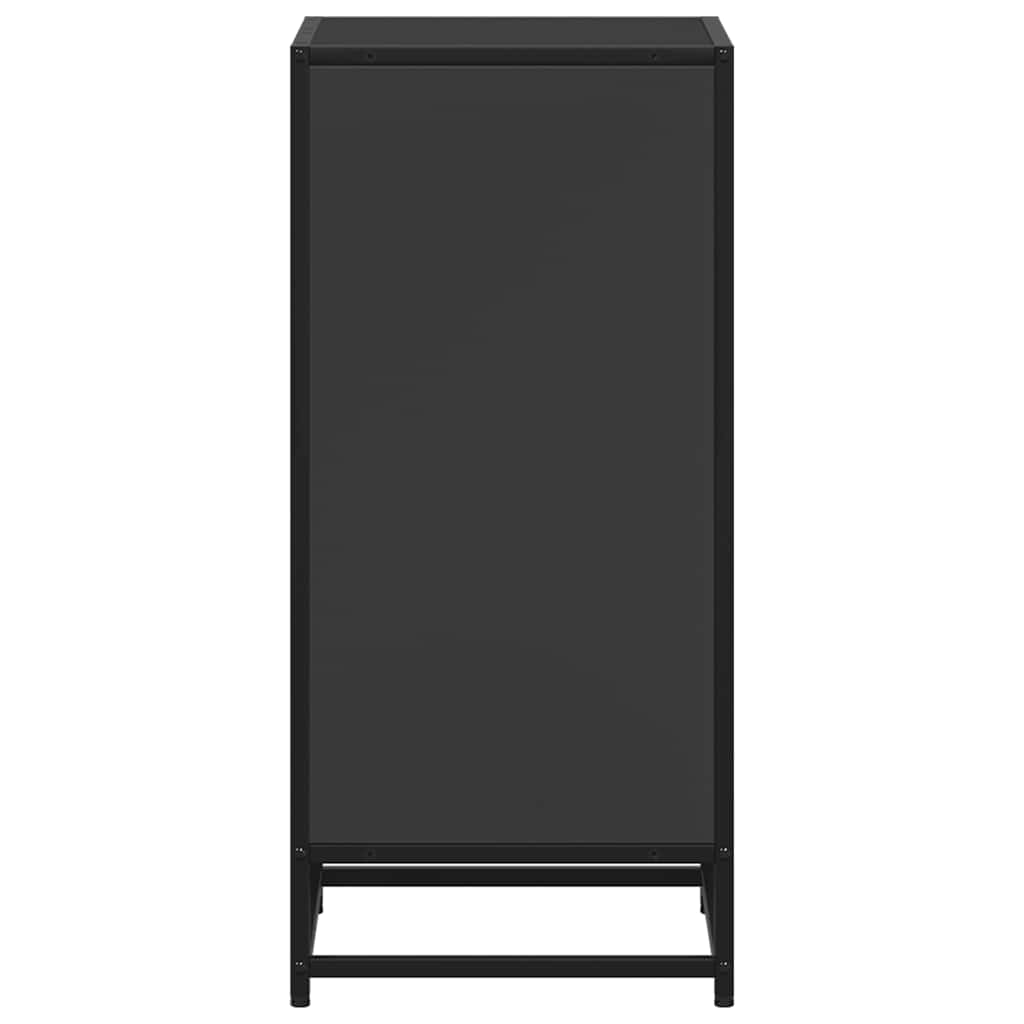 Book Cabinet Black 40x35x76 cm Engineered Wood
