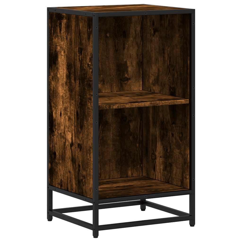 Book Cabinet Smoked Oak 40x35x76 cm Engineered Wood
