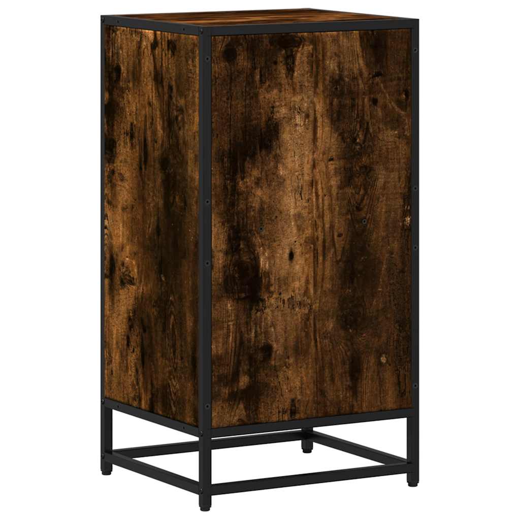 Book Cabinet Smoked Oak 40x35x76 cm Engineered Wood