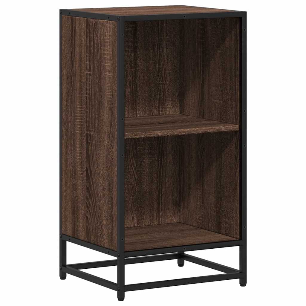 Book Cabinet Brown Oak 40x35x76 cm Engineered Wood