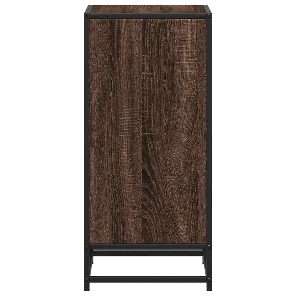 Book Cabinet Brown Oak 40x35x76 cm Engineered Wood