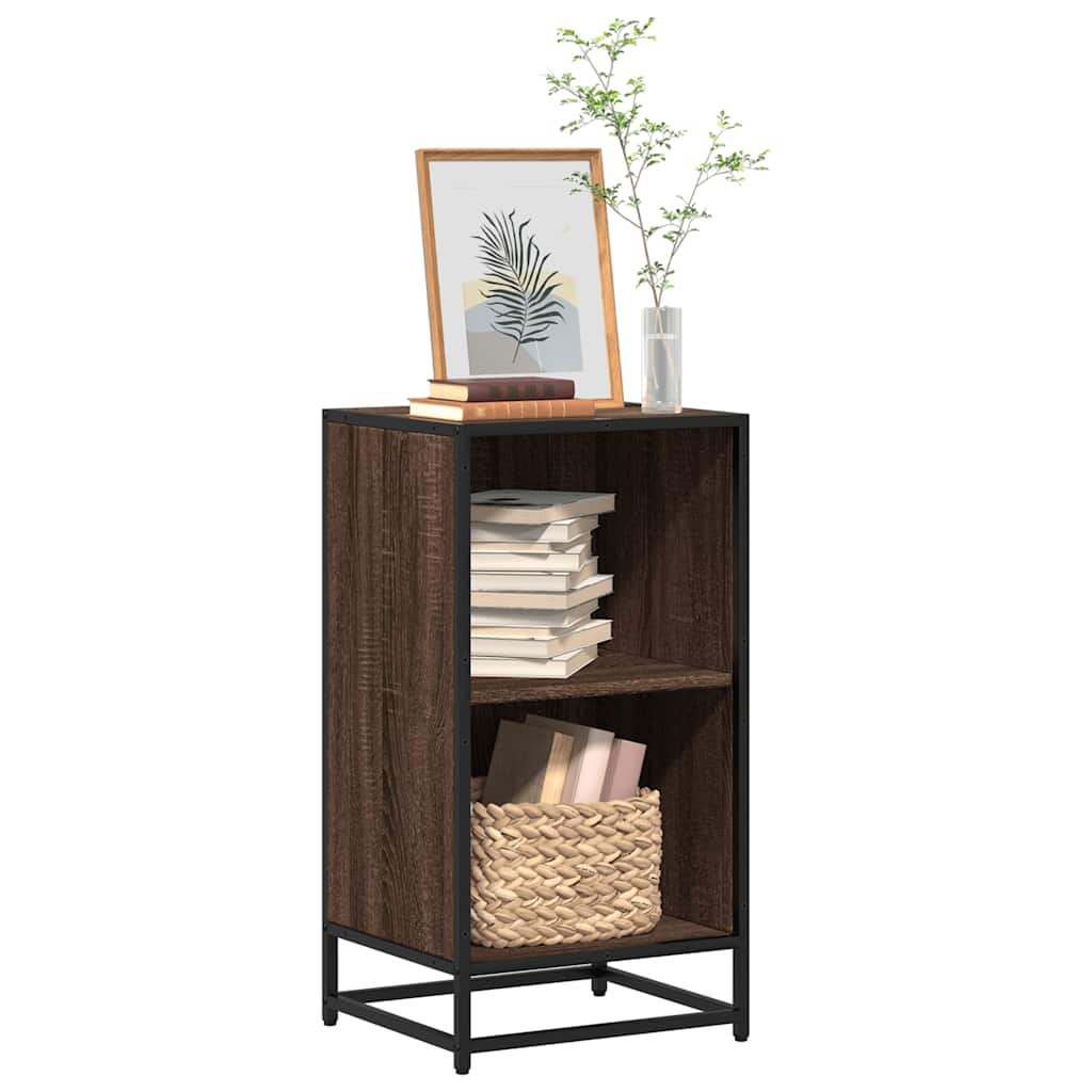 Book Cabinet Brown Oak 40x35x76 cm Engineered Wood