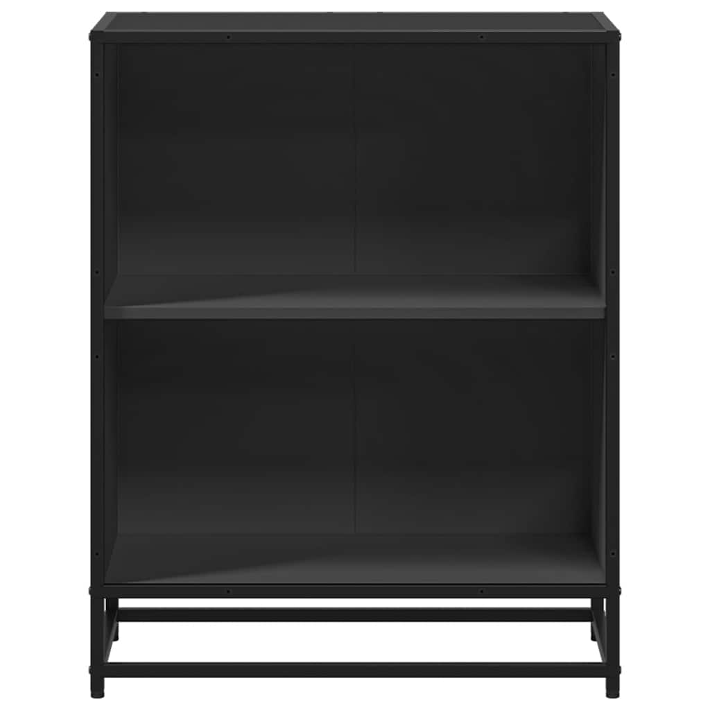 Book Cabinet Black 60x35x76 cm Engineered Wood