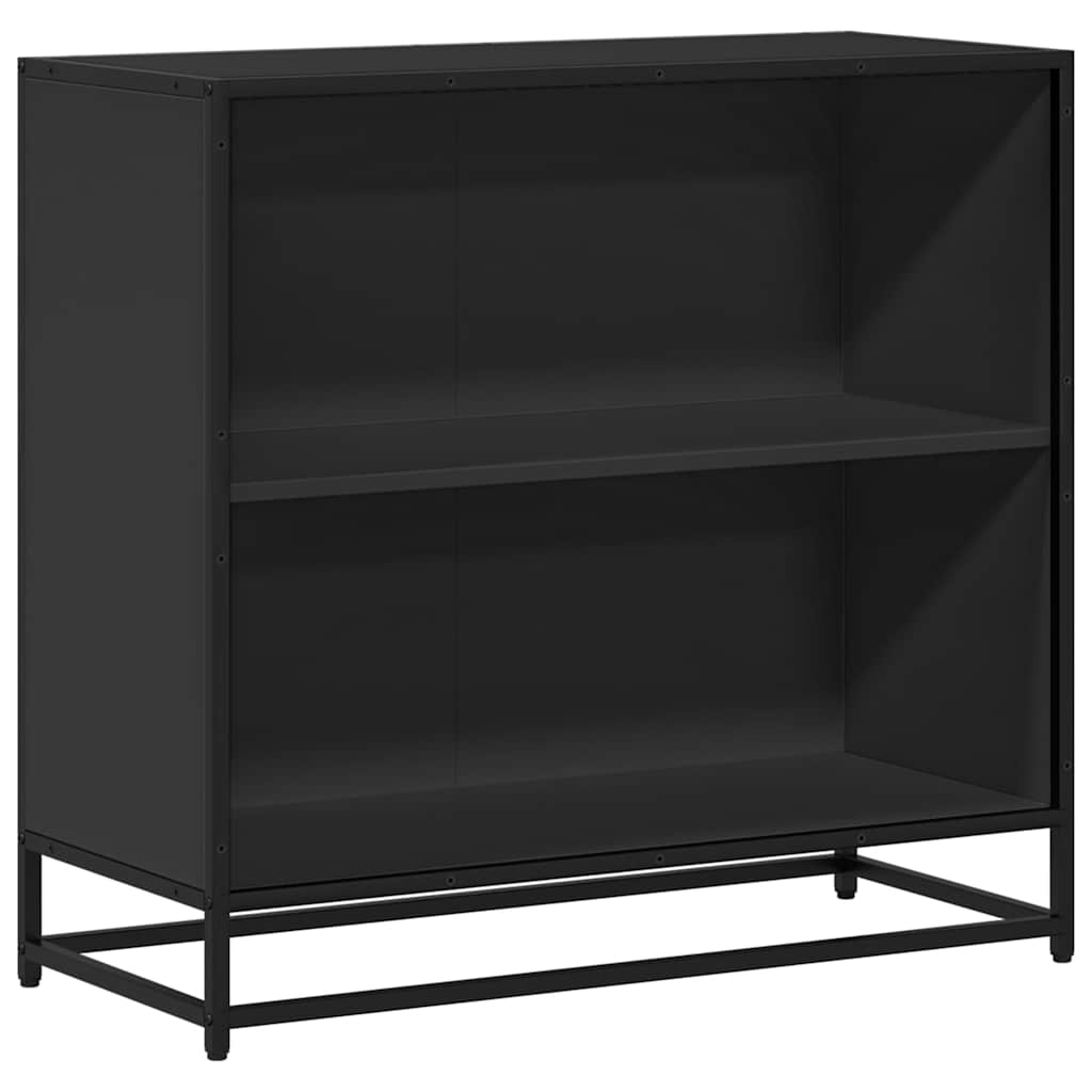 Book Cabinet Black 80.5x35x76 cm Engineered Wood