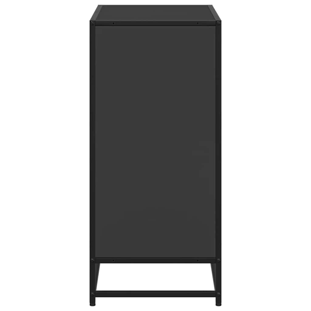 Book Cabinet Black 80.5x35x76 cm Engineered Wood