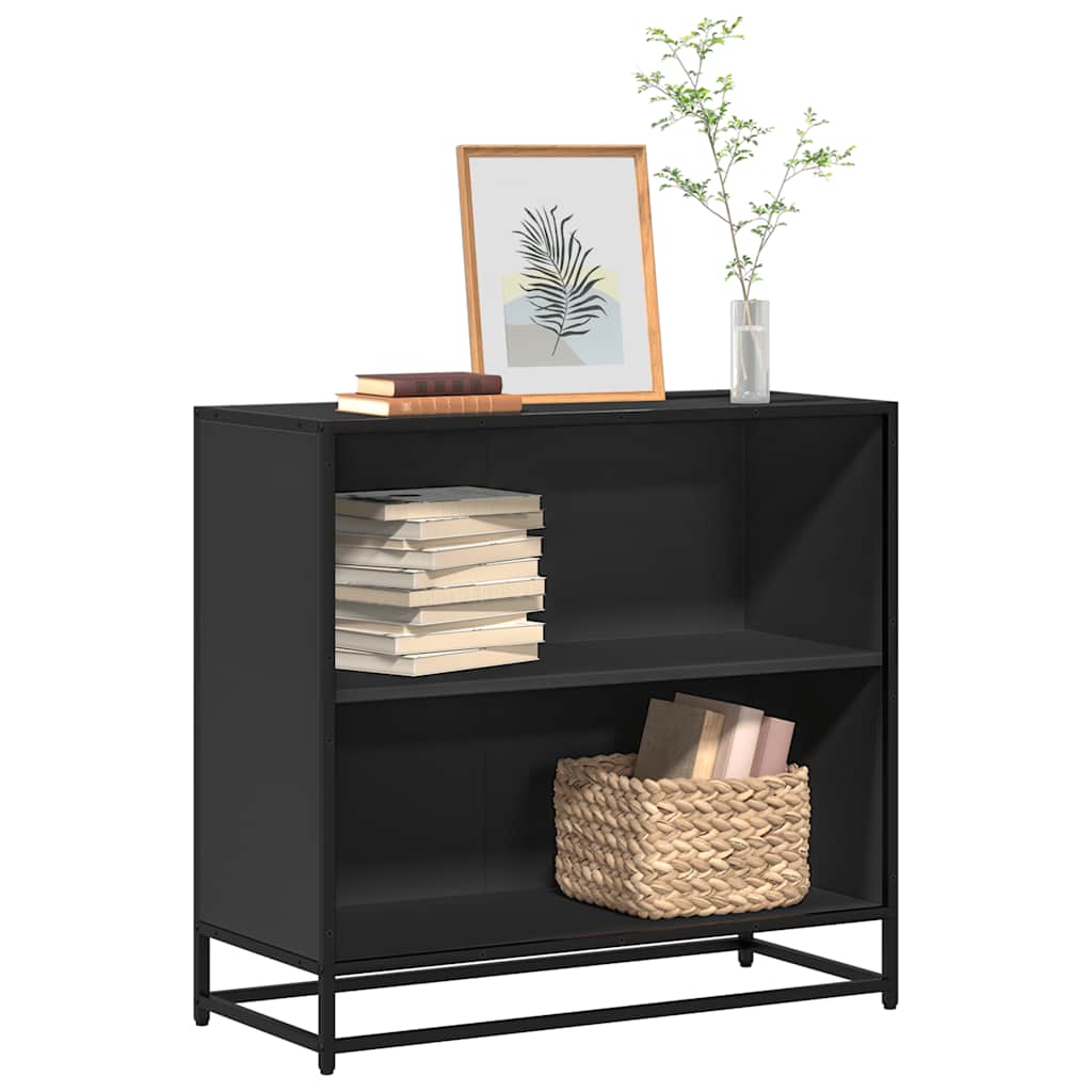 Book Cabinet Black 80.5x35x76 cm Engineered Wood
