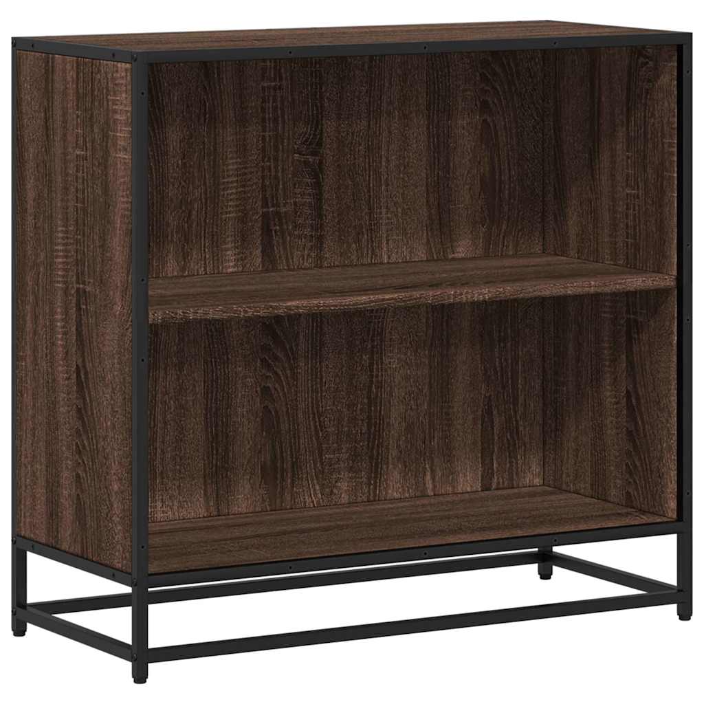 Book Cabinet Brown Oak 80.5x35x76 cm Engineered Wood