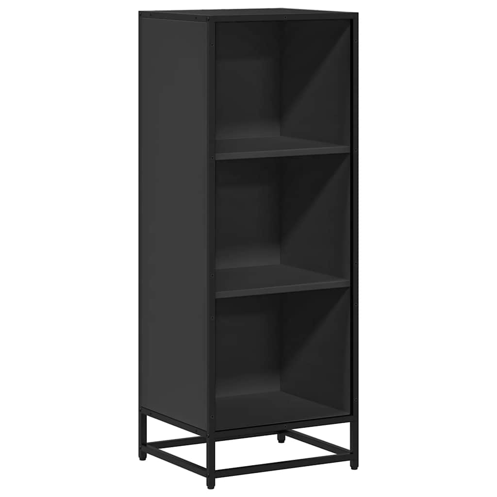 Book Cabinet Black 40x35x107.5 cm Engineered Wood