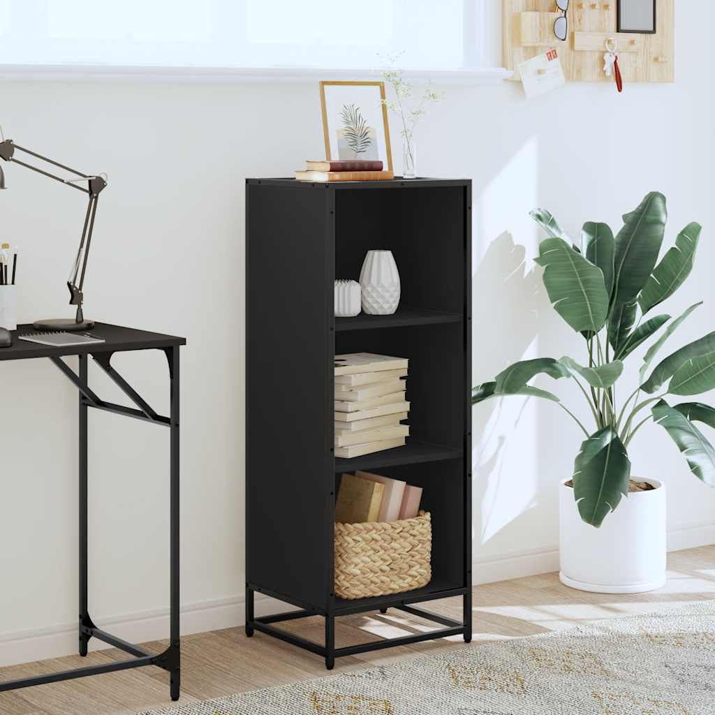 Book Cabinet Black 40x35x107.5 cm Engineered Wood