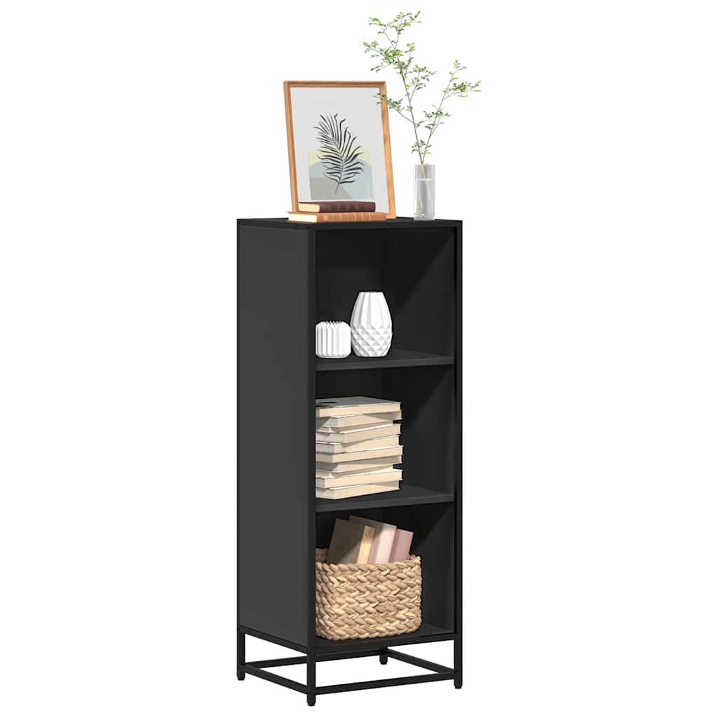 Book Cabinet Black 40x35x107.5 cm Engineered Wood