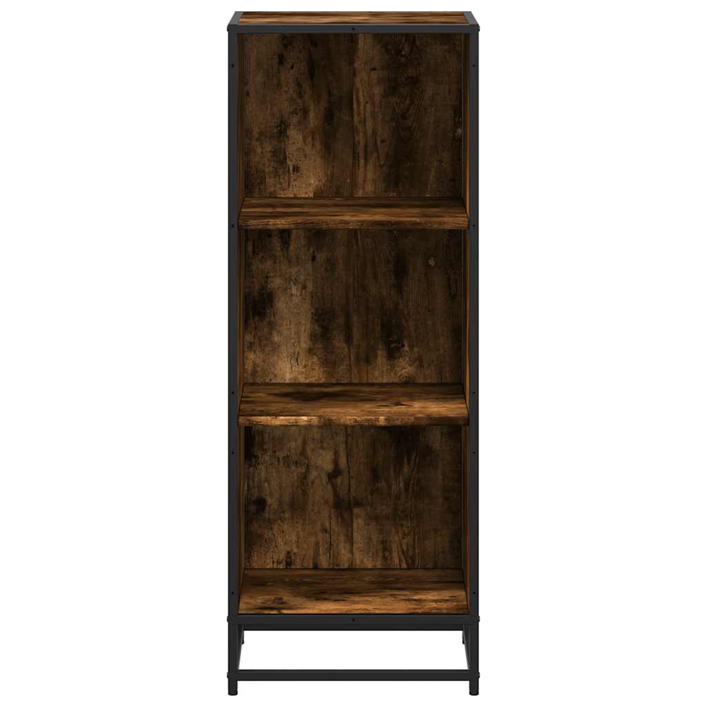 Book Cabinet Smoked Oak 40x35x107.5 cm Engineered Wood
