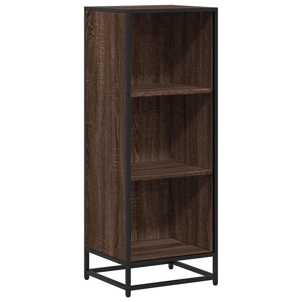 Book Cabinet Brown Oak 40x35x107.5 cm Engineered Wood