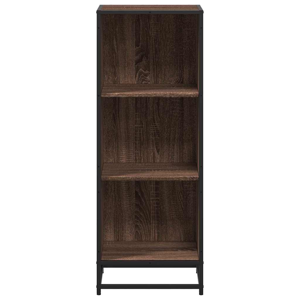 Book Cabinet Brown Oak 40x35x107.5 cm Engineered Wood