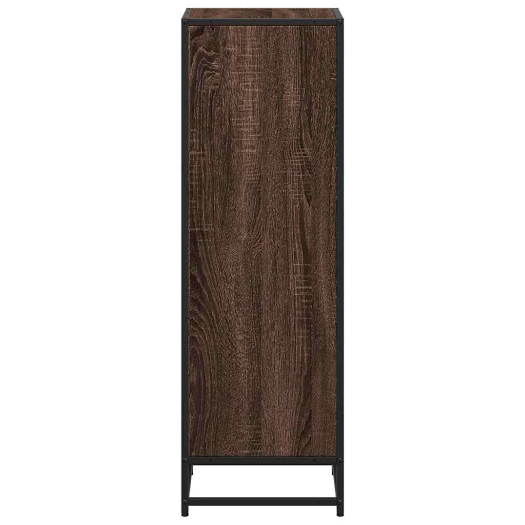 Book Cabinet Brown Oak 40x35x107.5 cm Engineered Wood