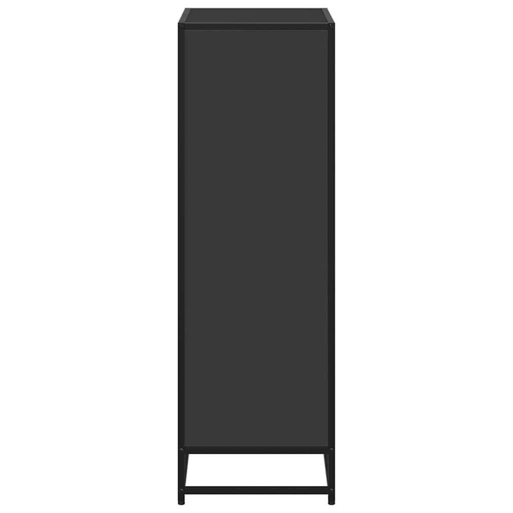 Book Cabinet Black 60x35x107.5 cm Engineered Wood