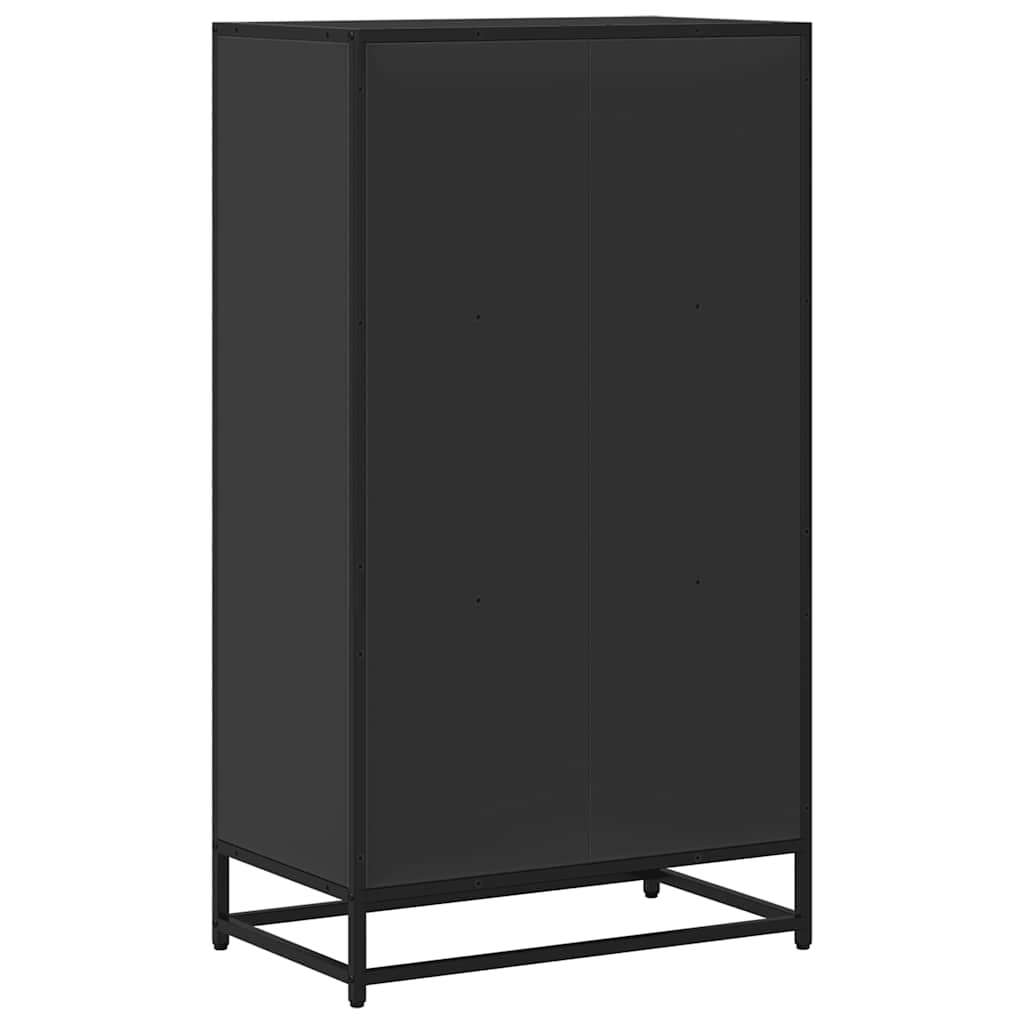 Book Cabinet Black 60x35x107.5 cm Engineered Wood