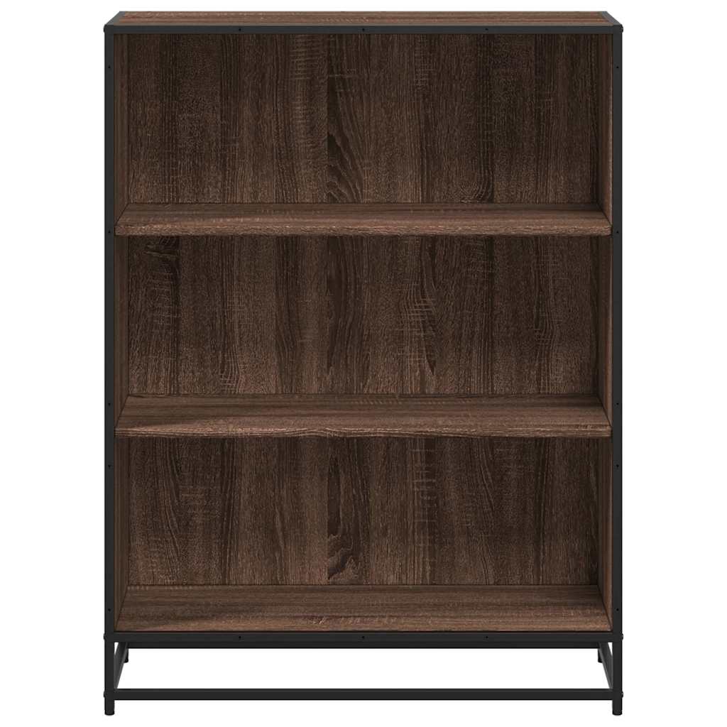 Book Cabinet Brown Oak 80.5x35x107.5 cm Engineered Wood