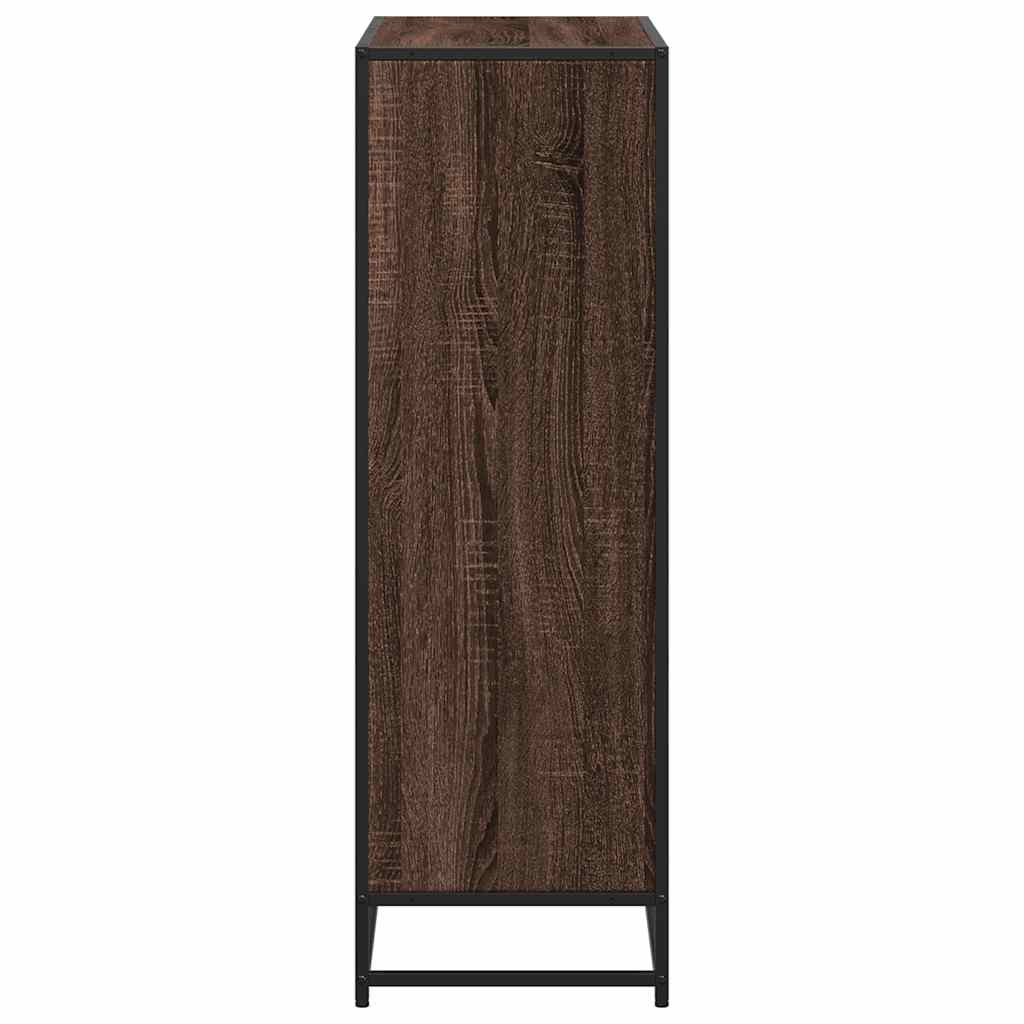 Book Cabinet Brown Oak 80.5x35x107.5 cm Engineered Wood