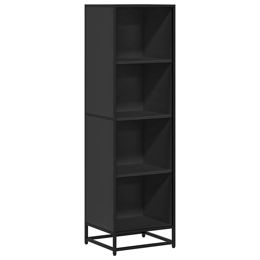 Book Cabinet Black 40x35x139 cm Engineered Wood