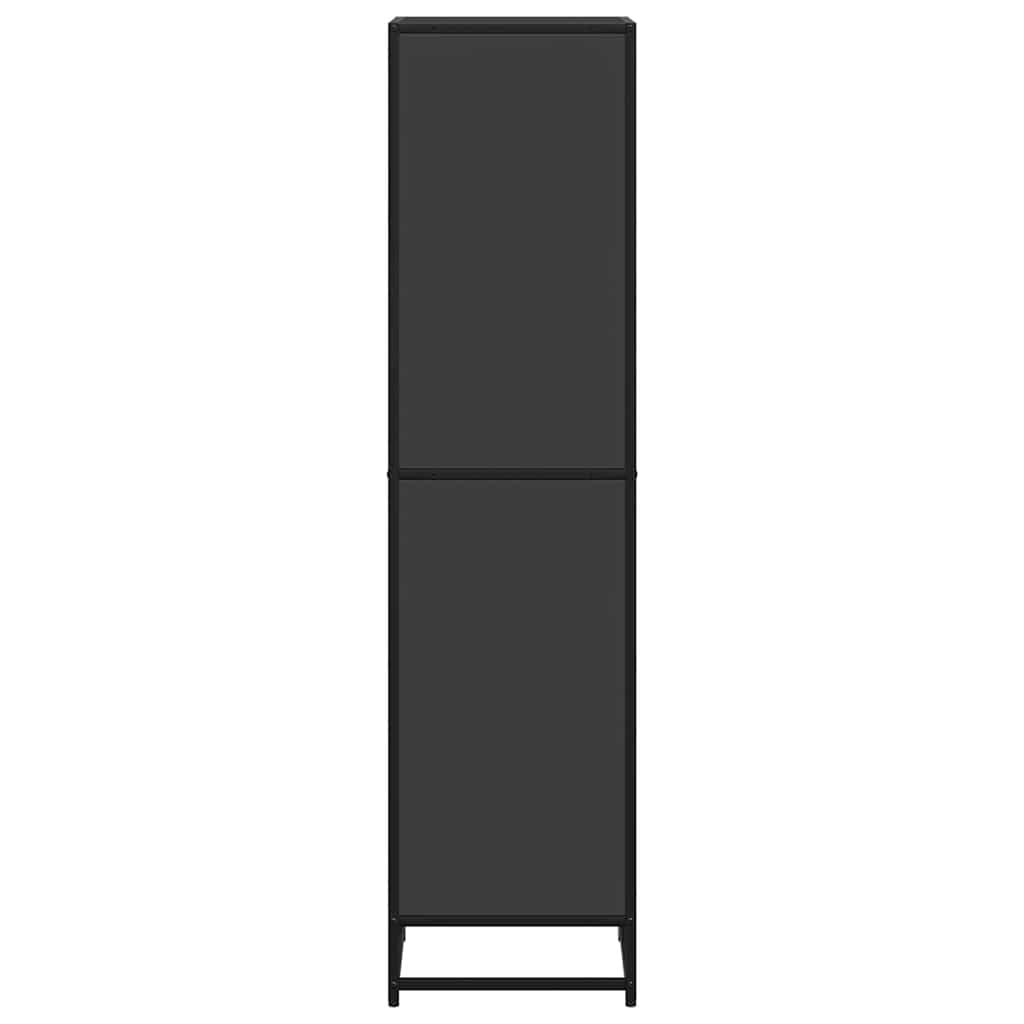 Book Cabinet Black 40x35x139 cm Engineered Wood