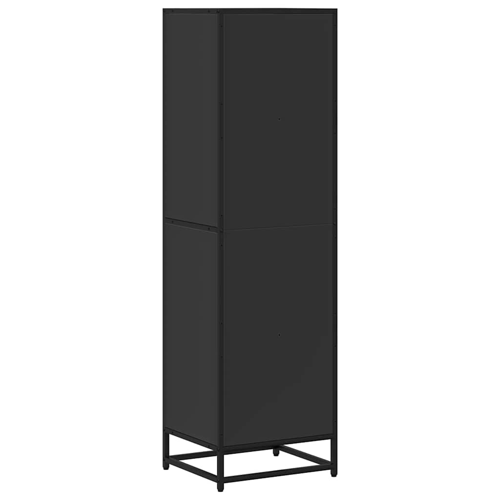 Book Cabinet Black 40x35x139 cm Engineered Wood