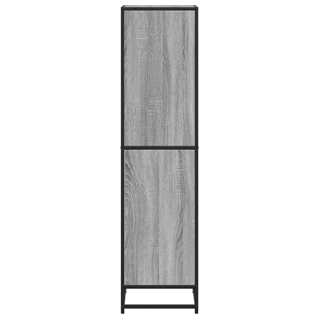 Book Cabinet Grey Sonoma 40x35x139 cm Engineered Wood