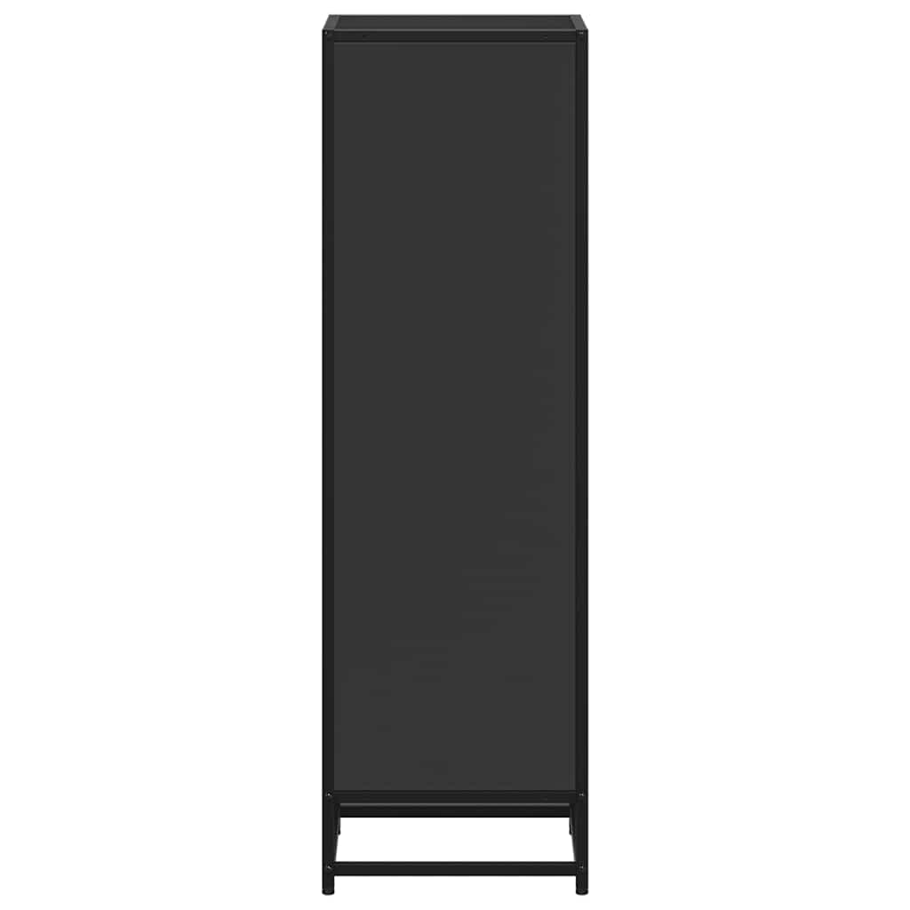 Book Cabinet Black 33.5x33x107.5 cm Engineered Wood
