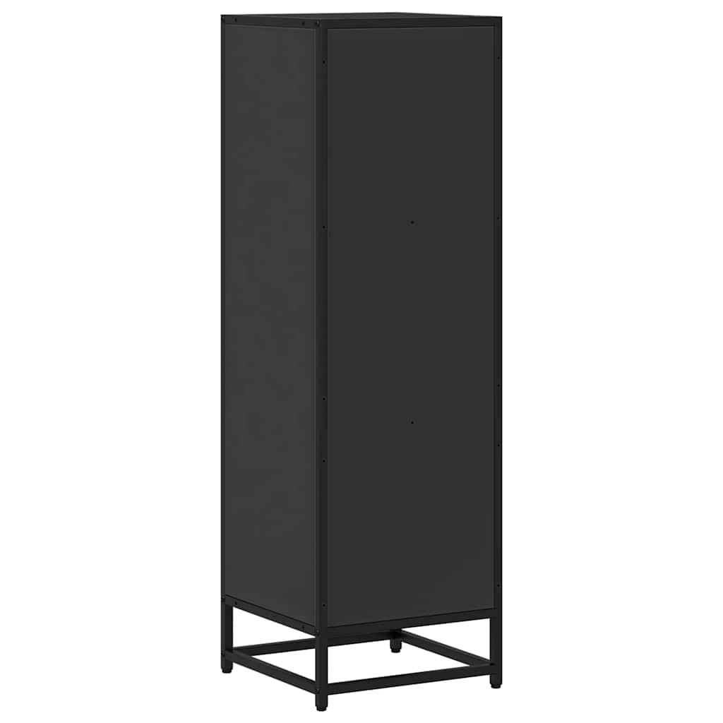 Book Cabinet Black 33.5x33x107.5 cm Engineered Wood